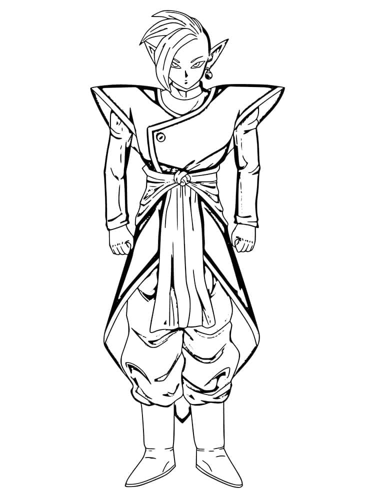 Coloriage Zamasu Dragon Ball Super