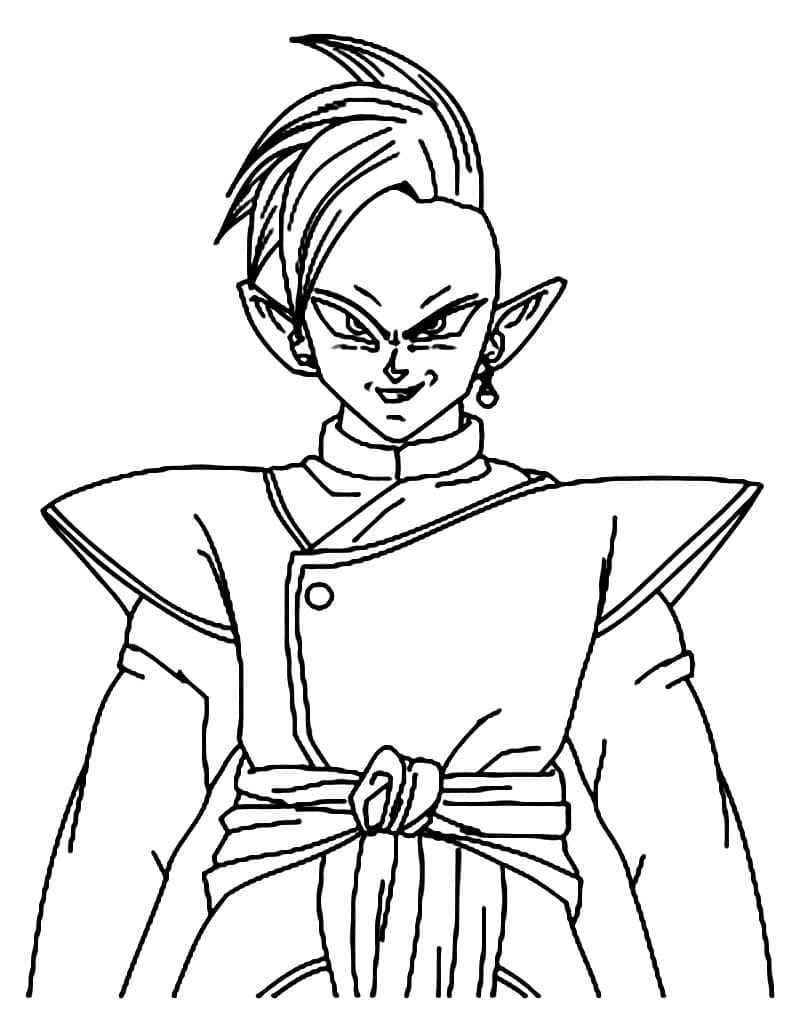Coloriage Zamasu est le mal