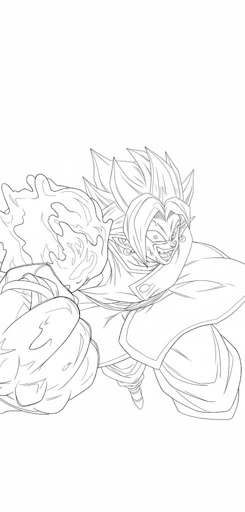 Coloriage Zamasu maléfique