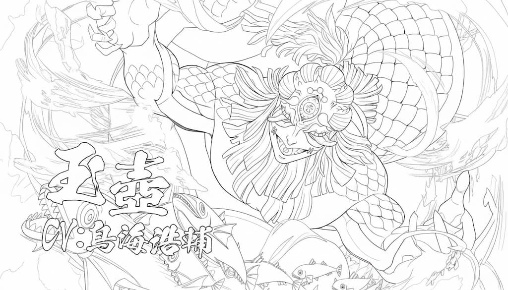 Coloriage Affiche Gyokko