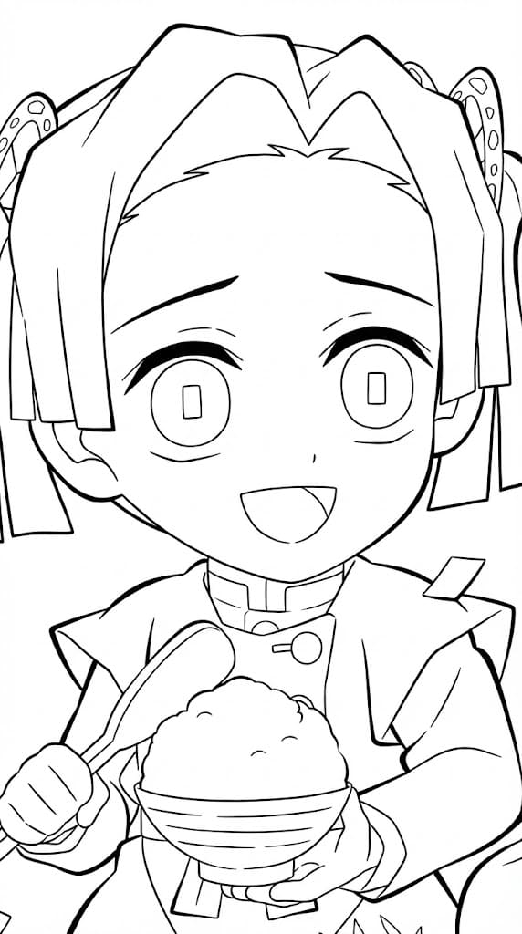 Coloriage Aoi Kanzaki chibi