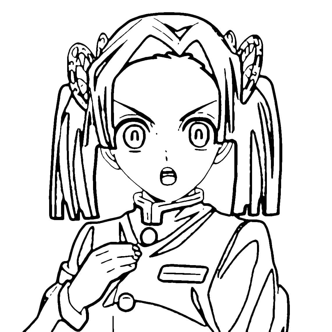 Coloriage Aoi Kanzaki dans Demon Salyer