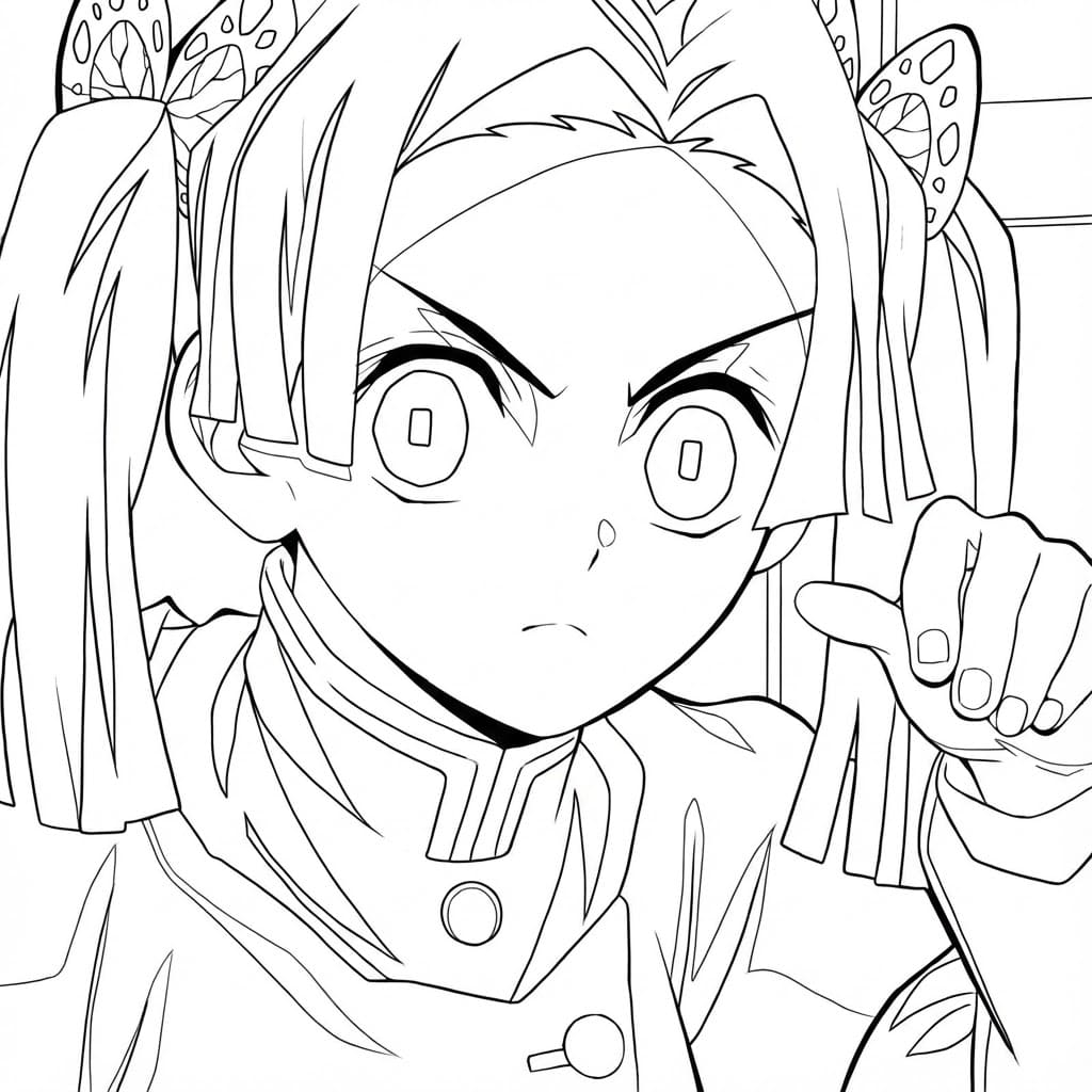 Coloriage Aoi Kanzaki gentille