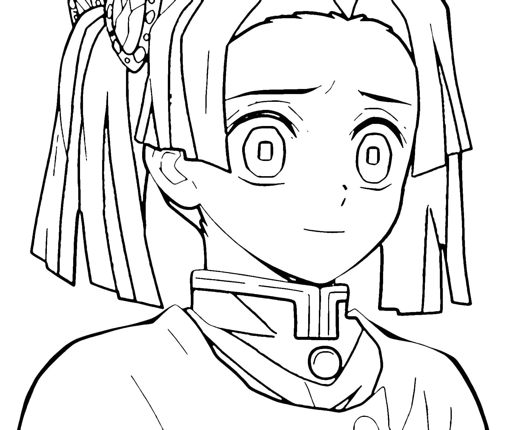 Coloriage Aoi Kanzaki souriante