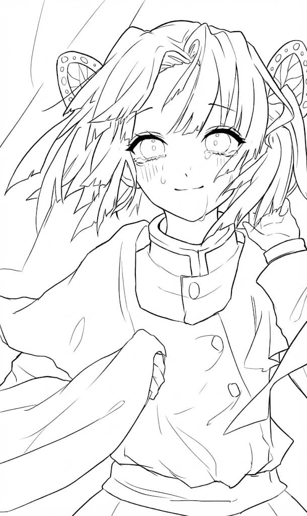 Coloriage Aoi magnifique