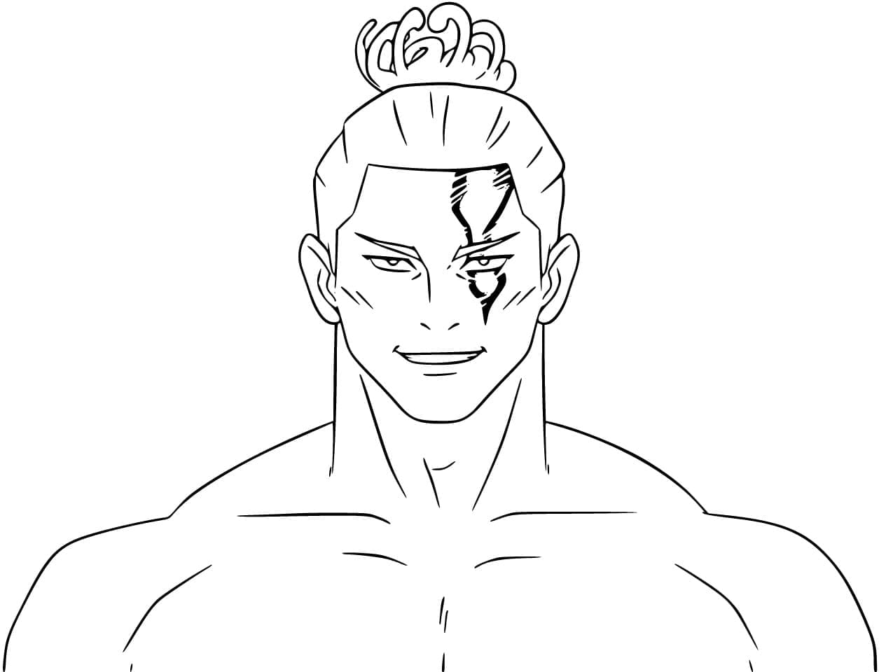 Coloriage Aoi Todo de Jujutsu Kaisen