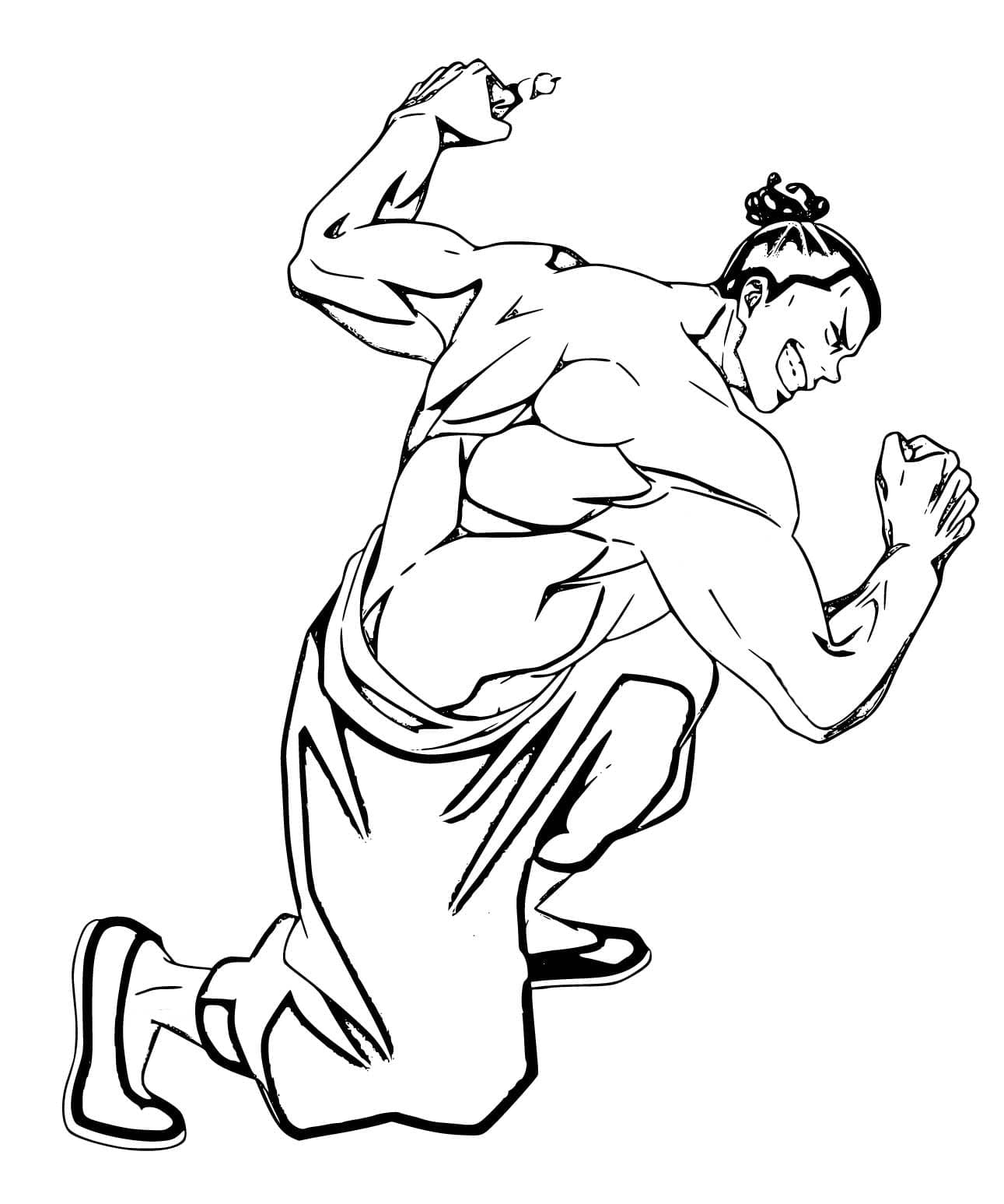 Coloriage Aoi Todo fort