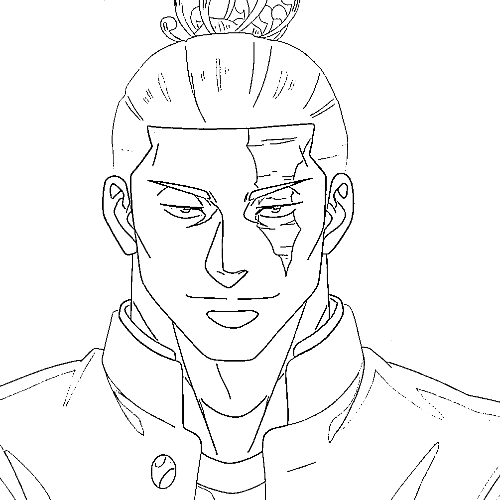 Coloriage Aoi Todo souriant