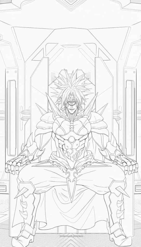 Coloriage Boros assis