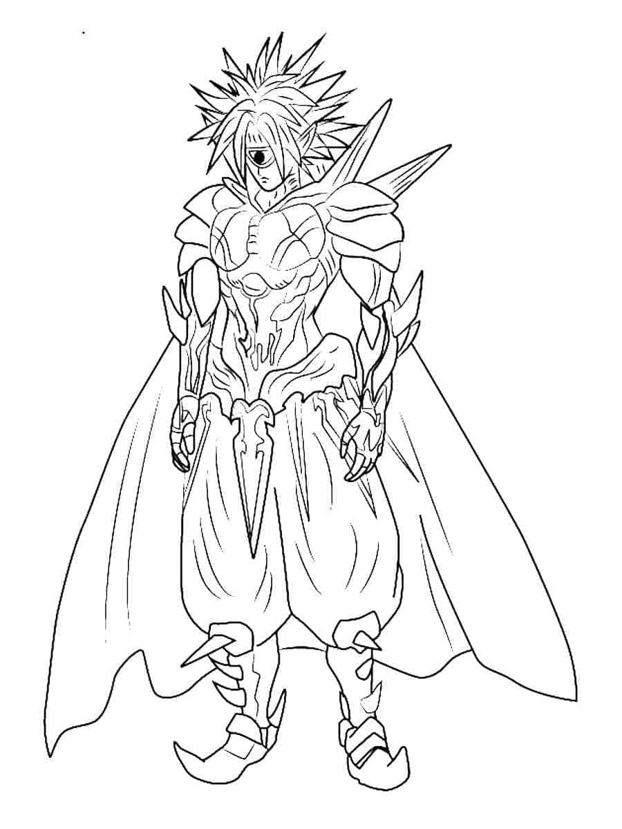 Coloriage Boros dans Anime One-Punch Man