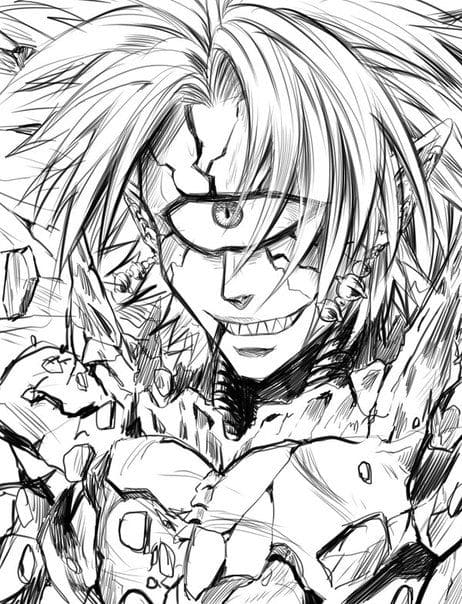 Coloriage Boros dans One-Punch Man