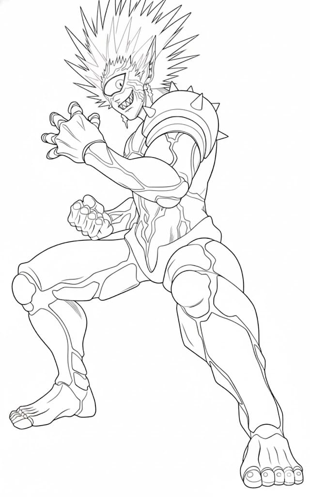 Coloriage Boros souriant