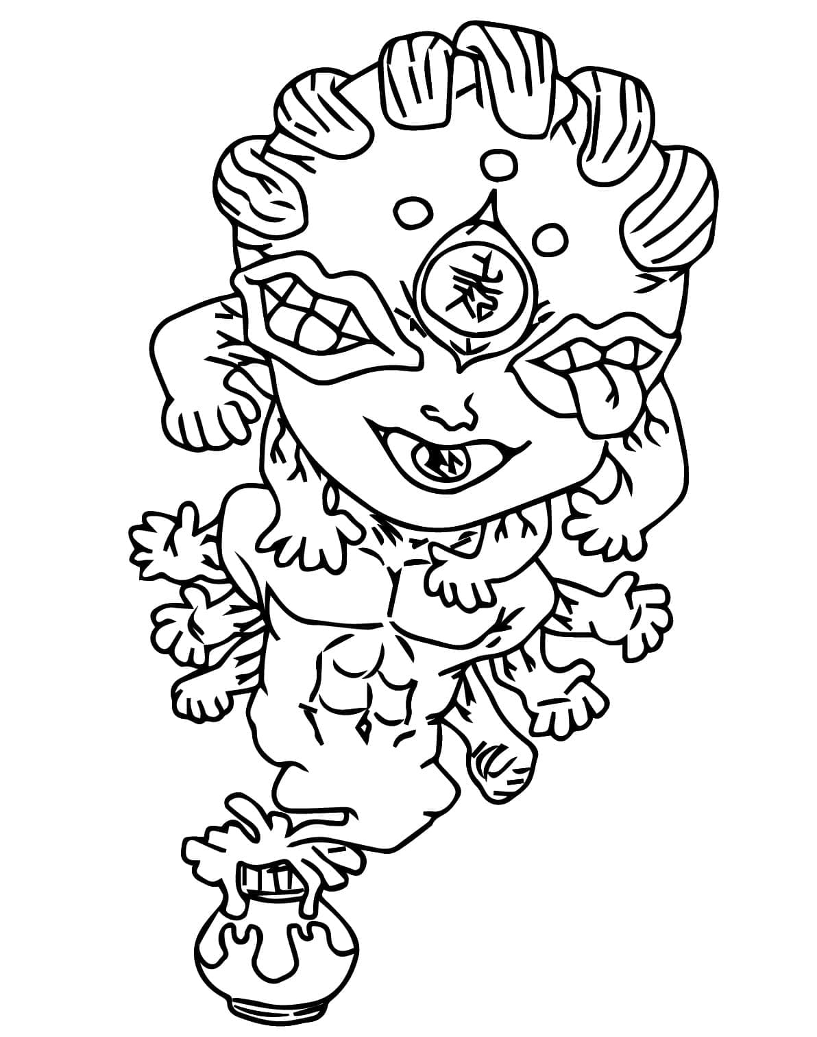 Coloriage Chibi Gyokko