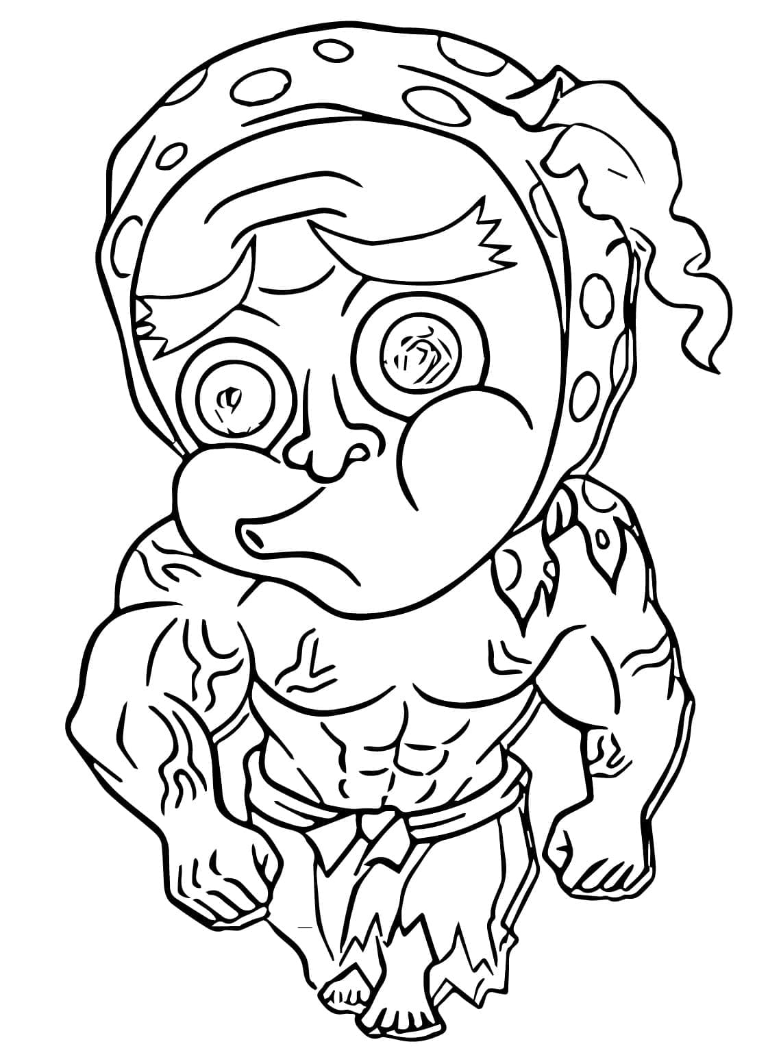 Coloriage Chibi Hotaru Haganezuka