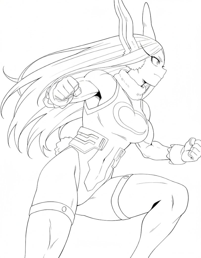 Coloriage Combat de Mirko