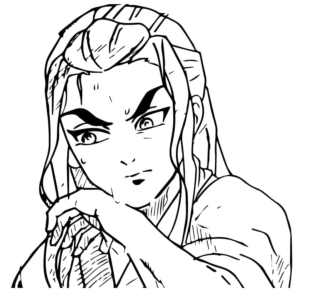 Coloriage Cool Hotaru Haganezuka