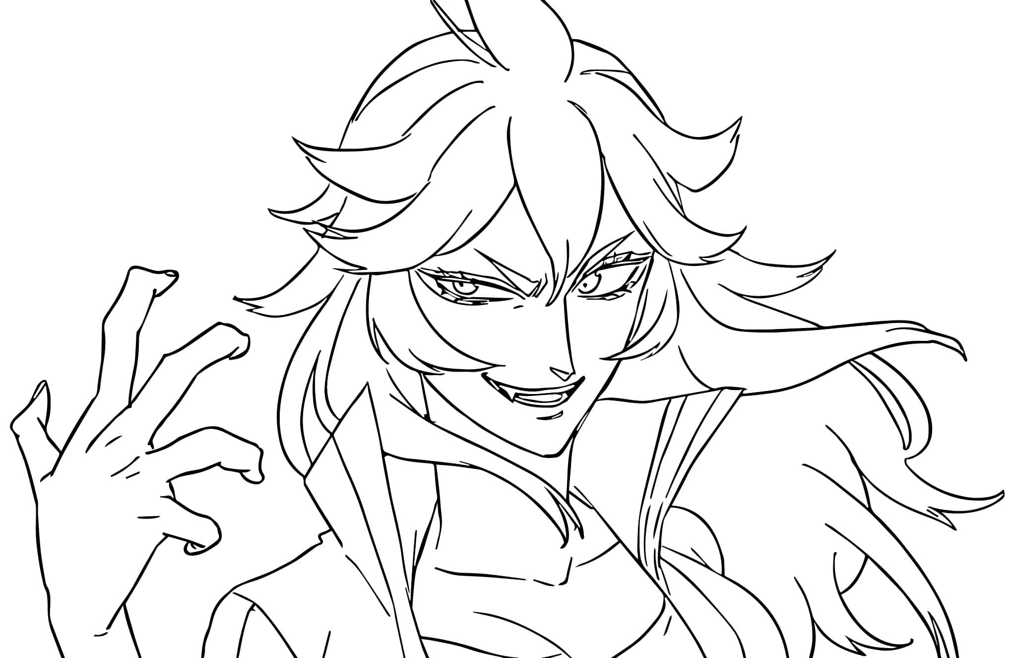 Coloriage Cool Mereoleona Vermillion