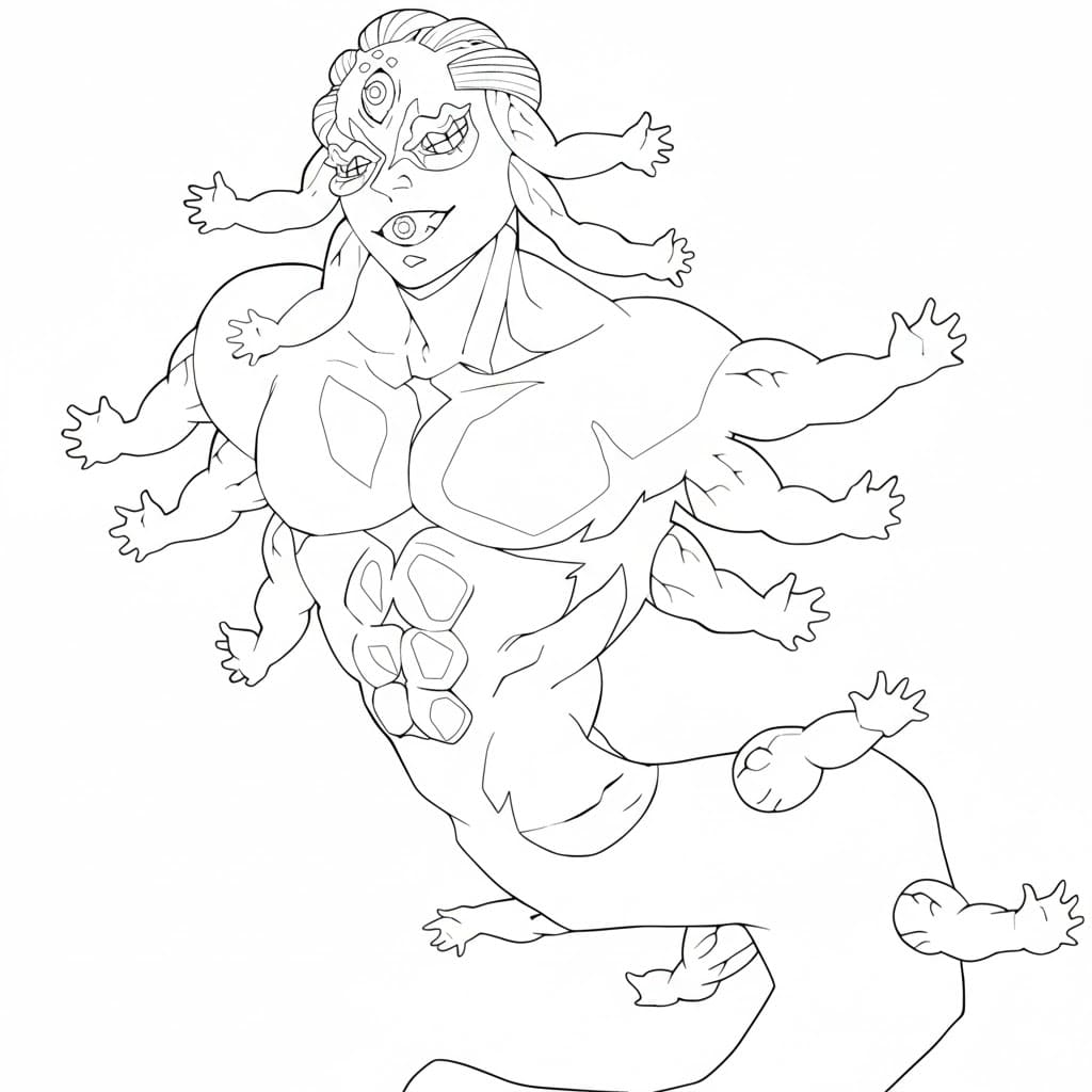 Coloriage Corps de Gyokko