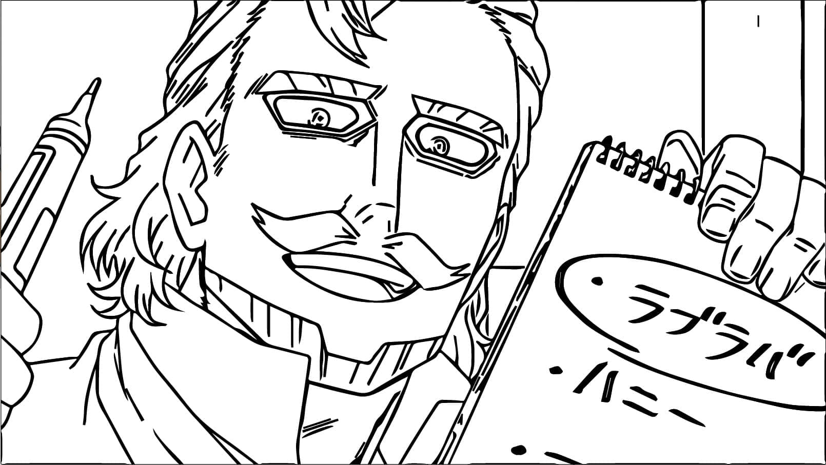 Coloriage Danjuro Tobita dans Anime My Hero Academia