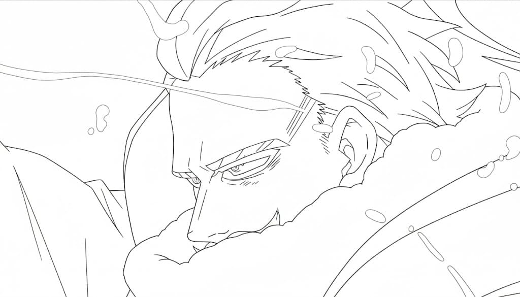 Coloriage Danjuro Tobita dessin