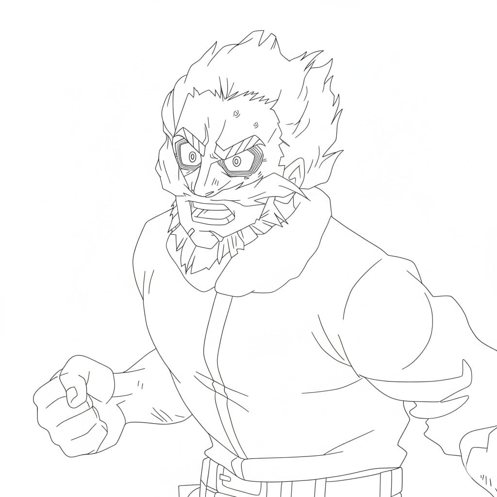 Coloriage Danjuro Tobita effrayant