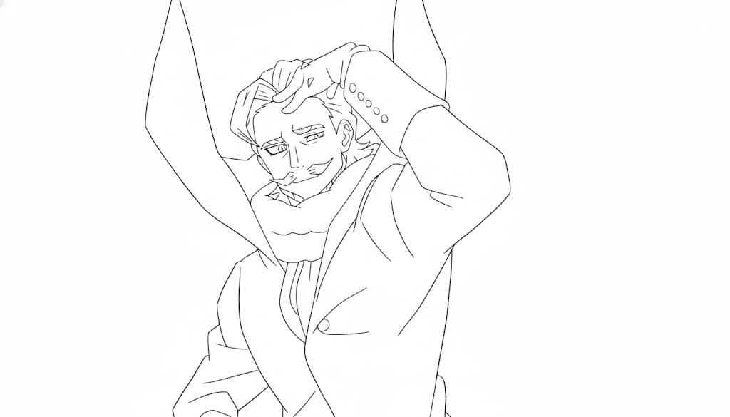 Coloriage Danjuro Tobita incroyable