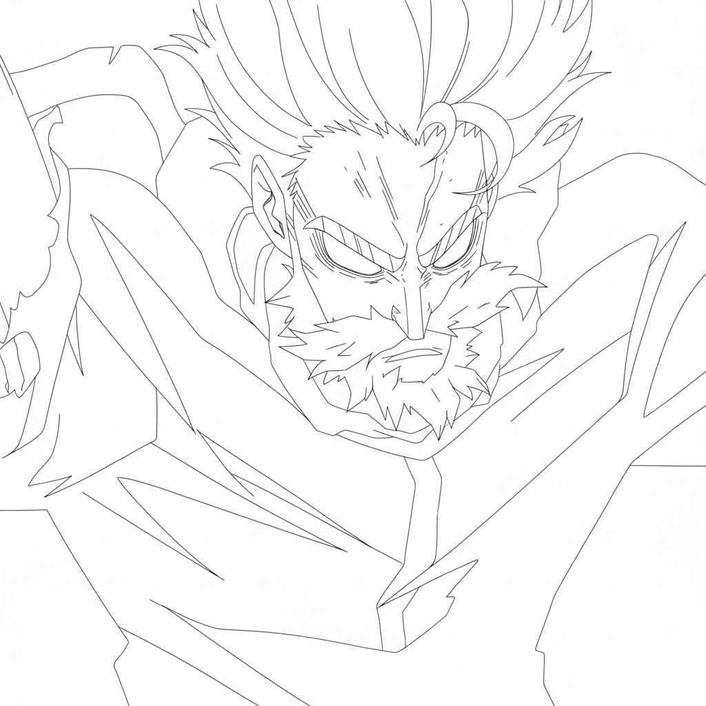 Coloriage Danjuro Tobita pouvoir