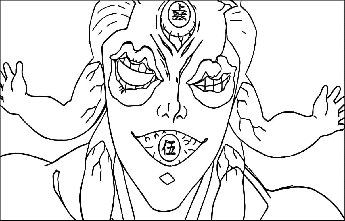 Coloriage Demon Slayer Gyokko