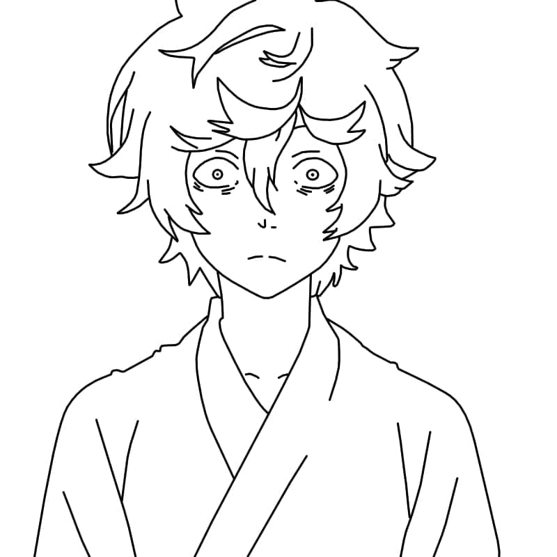 Coloriage Gabimaru dans Hell's Paradise