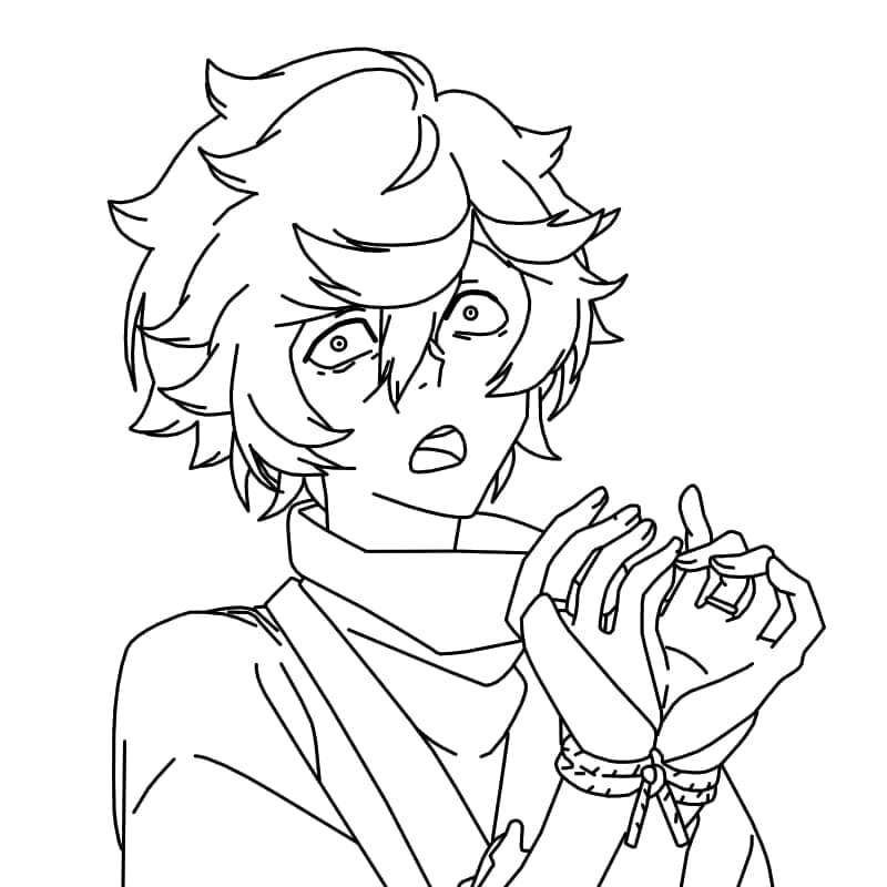 Coloriage Gabimaru de Anime Hell's Paradise