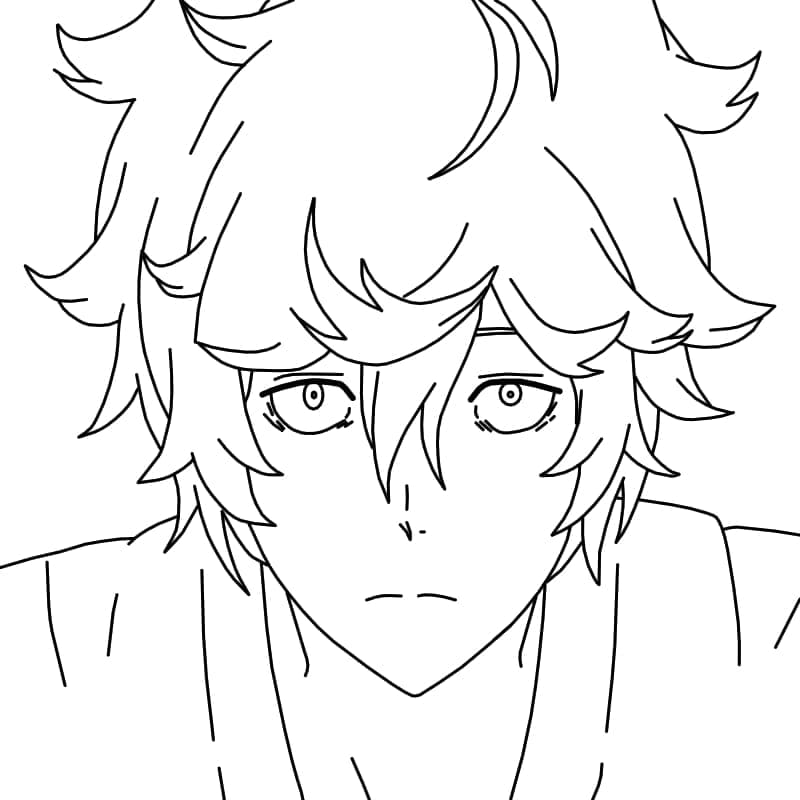 Coloriage Gabimaru de Hell's Paradise