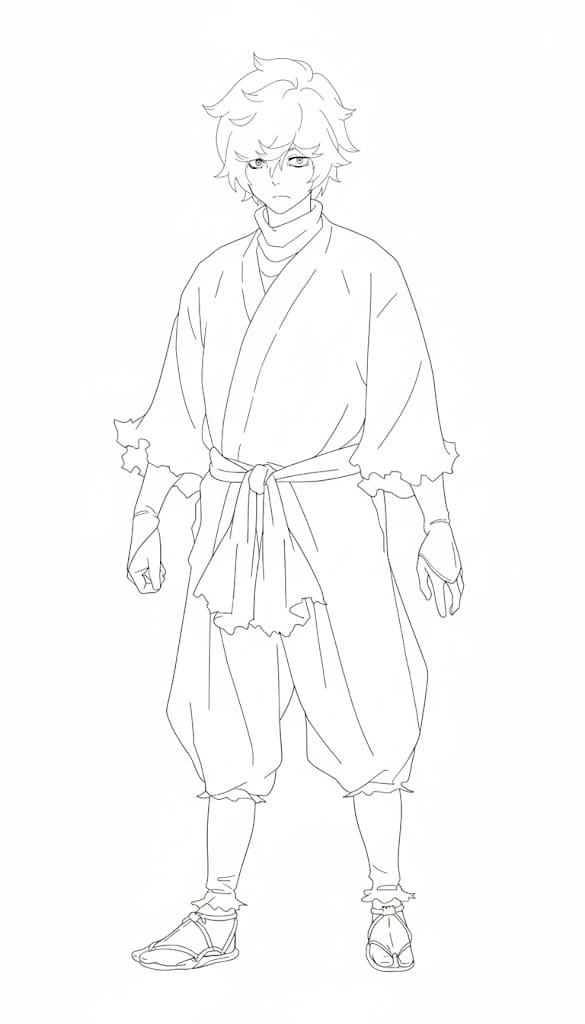 Coloriage Gabimaru Hell's Paradise