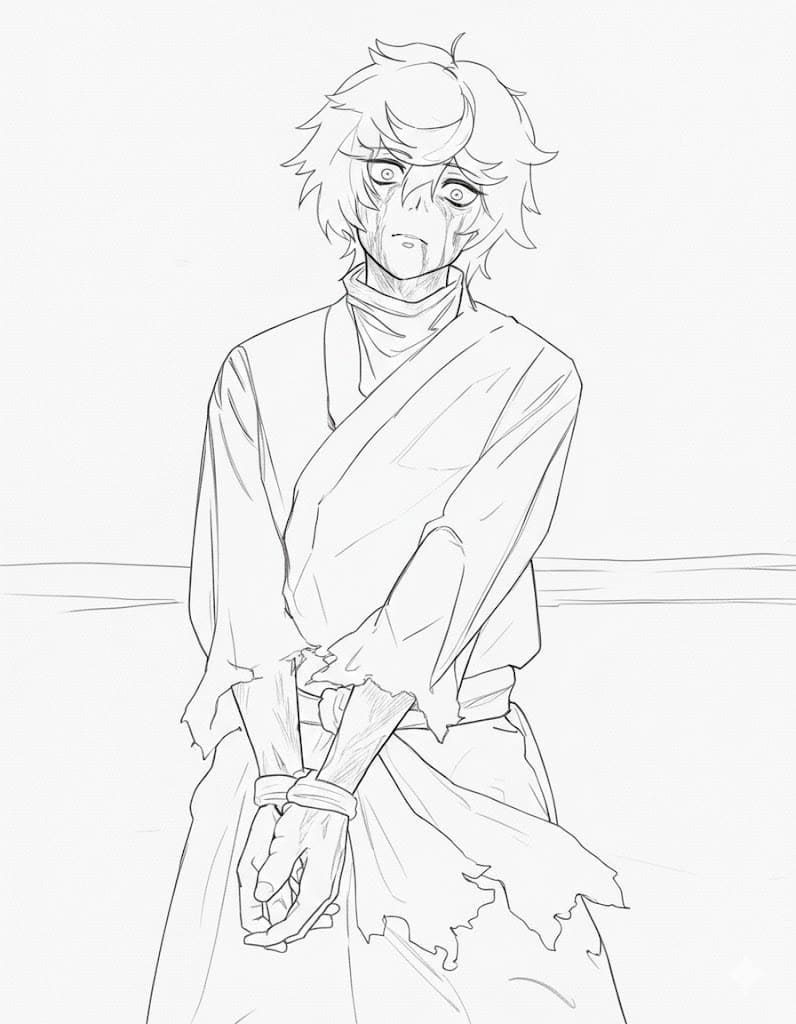 Coloriage Gabimaru imprimable