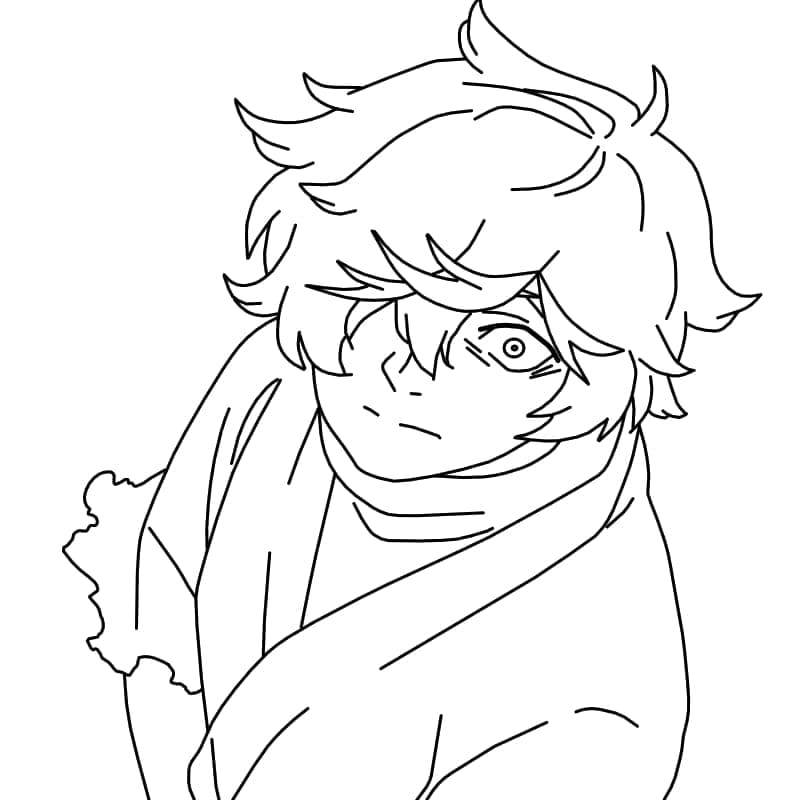 Coloriage Gabimaru incroyable