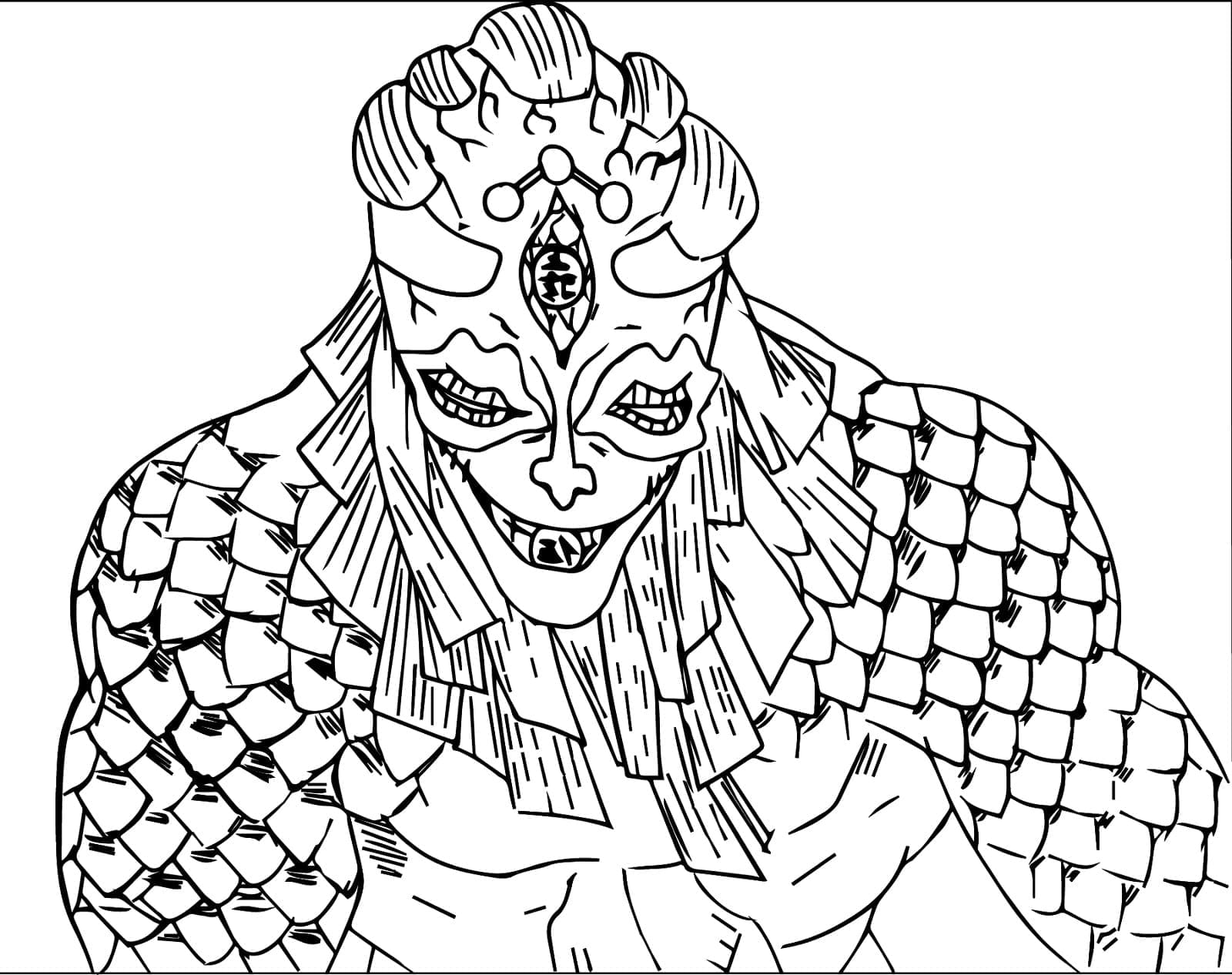 Coloriage Gyokko dans Anime Demon Slayer