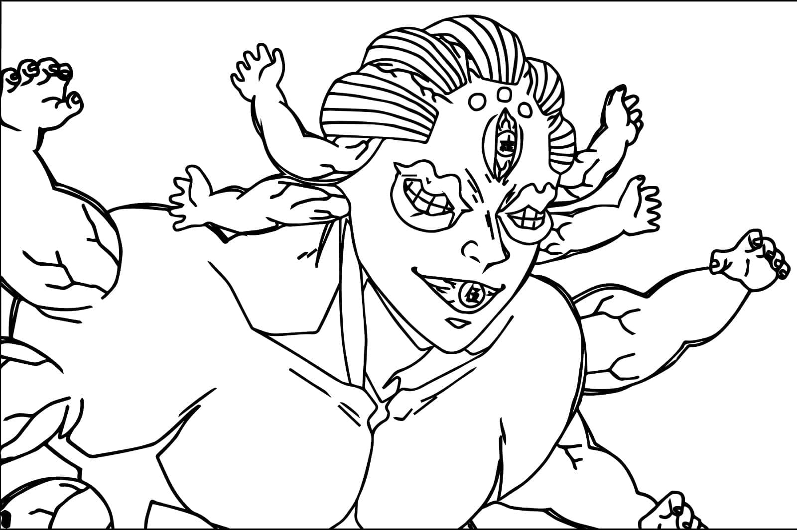 Coloriage Gyokko dans Demon Slayer