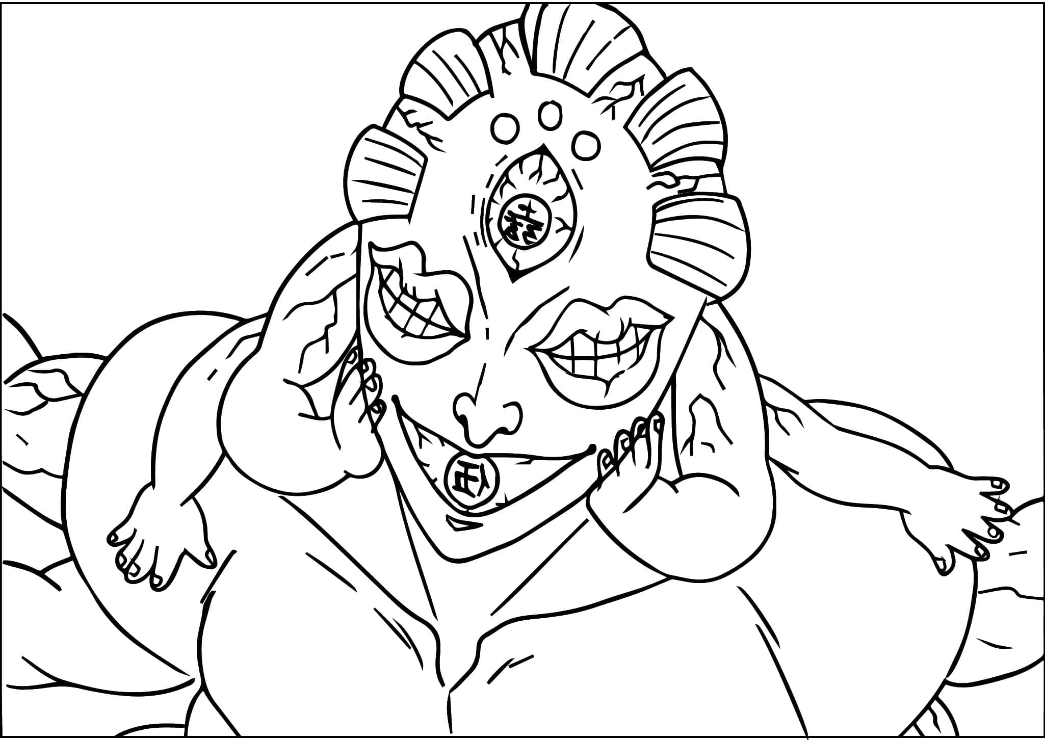Coloriage Gyokko de Anime Demon Slayer