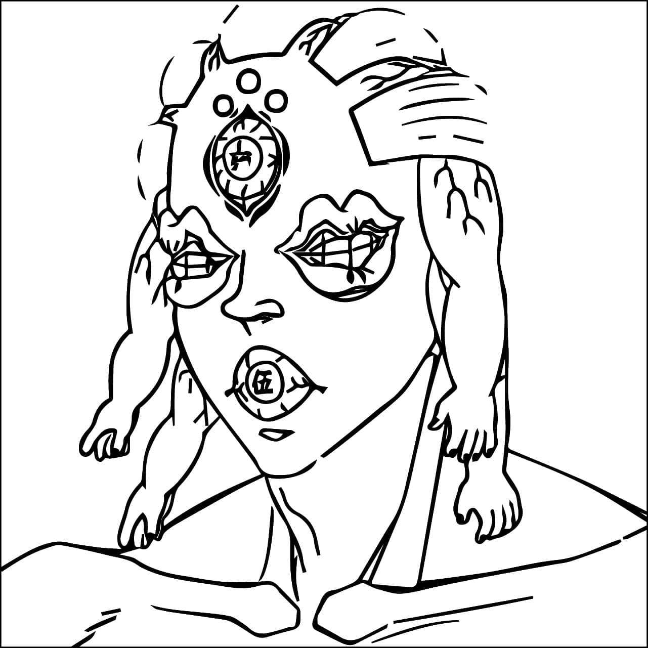 Coloriage Gyokko Demon Slayer