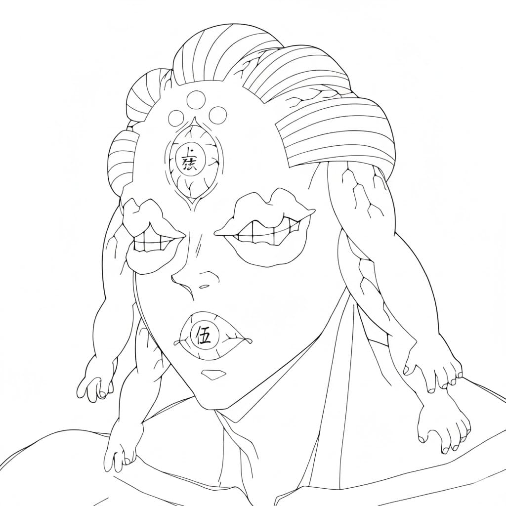 Coloriage Gyokko stupide