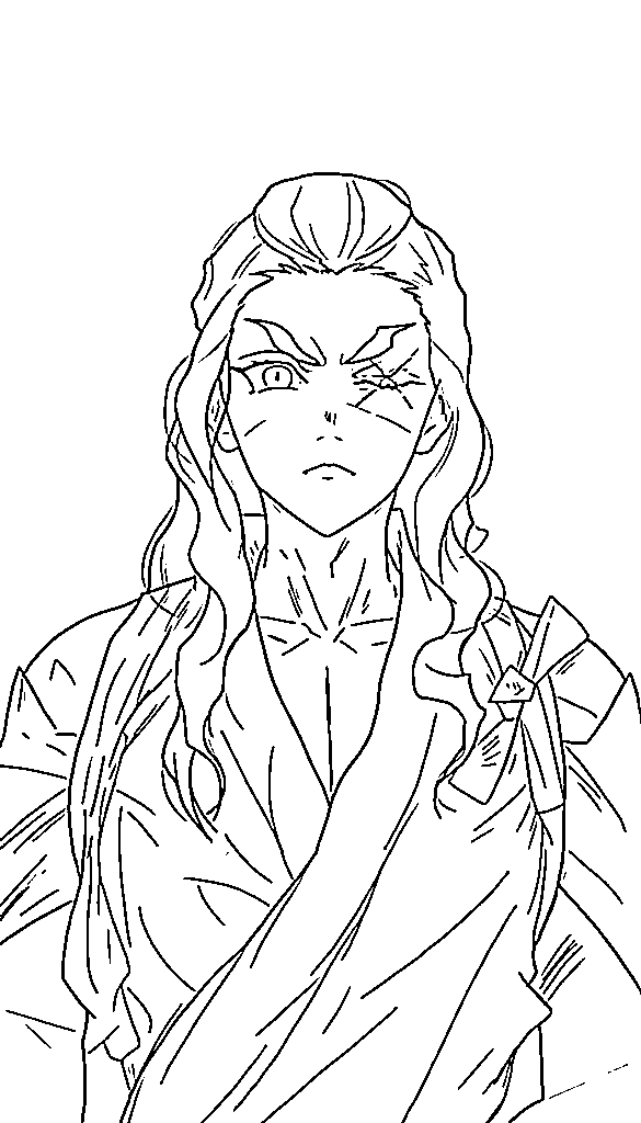Coloriage Hotaru Haganezuka beau
