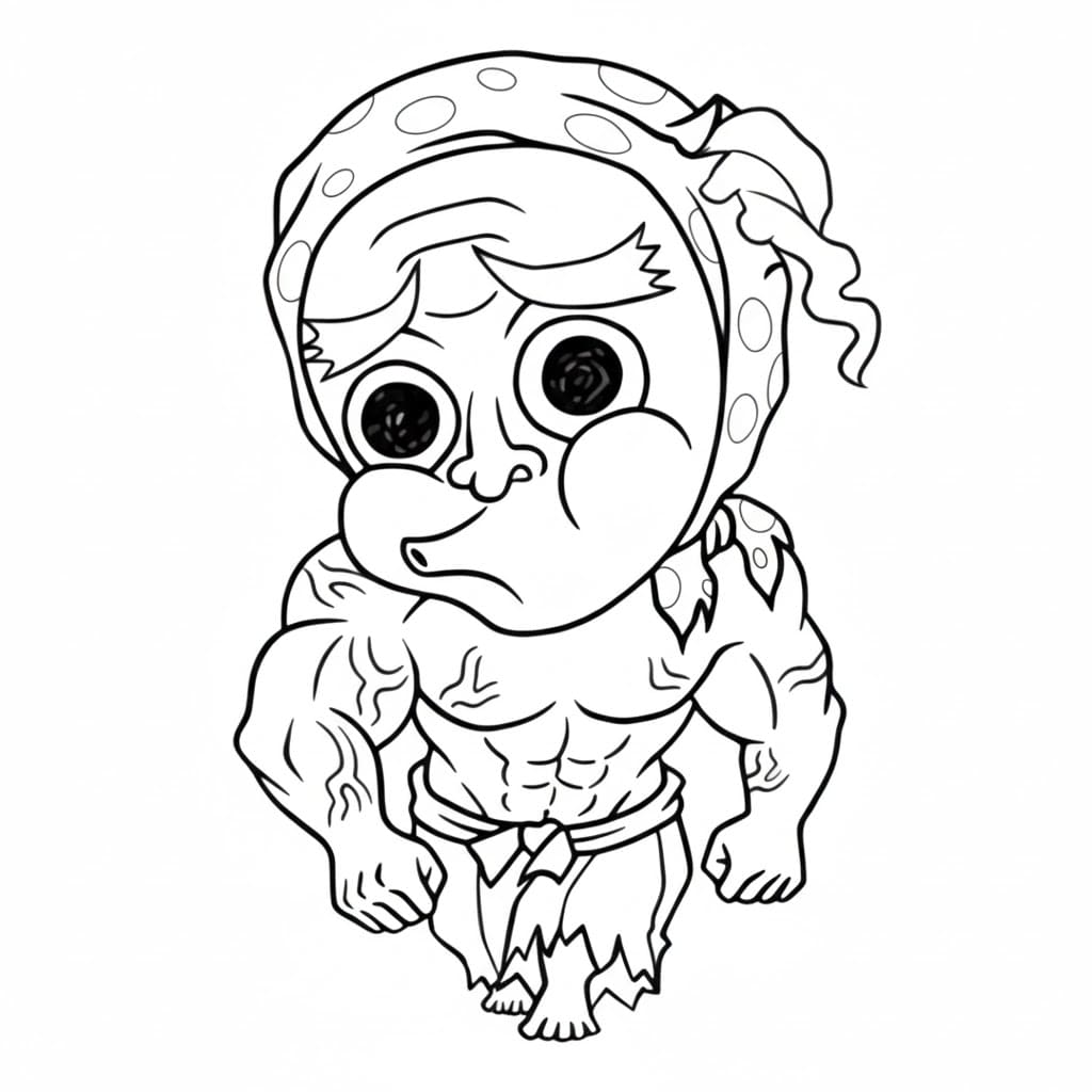 Coloriage Hotaru Haganezuka chibi