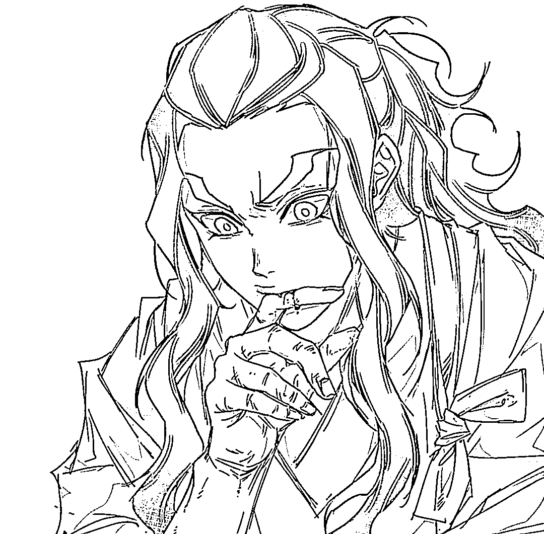 Coloriage Hotaru Haganezuka dans Anime Demon Slayer