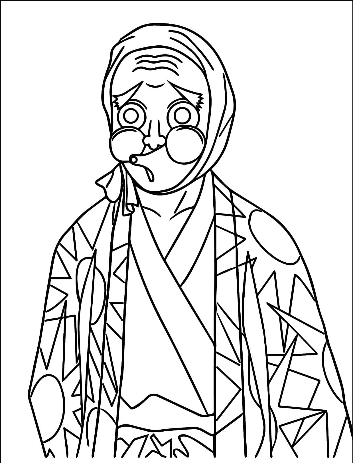 Coloriage Hotaru Haganezuka de Anime Demon Slayer