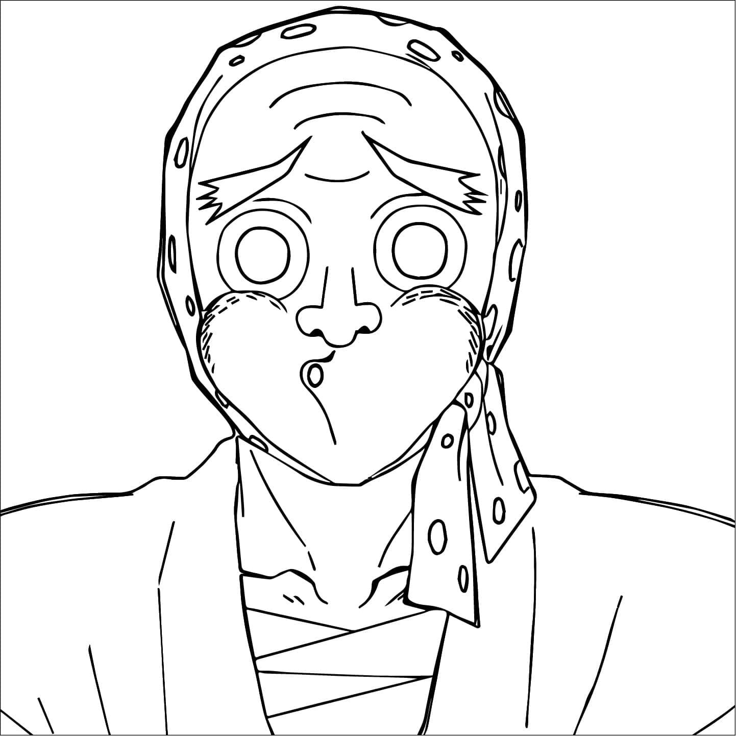 Coloriage Hotaru Haganezuka de Demon Slayer