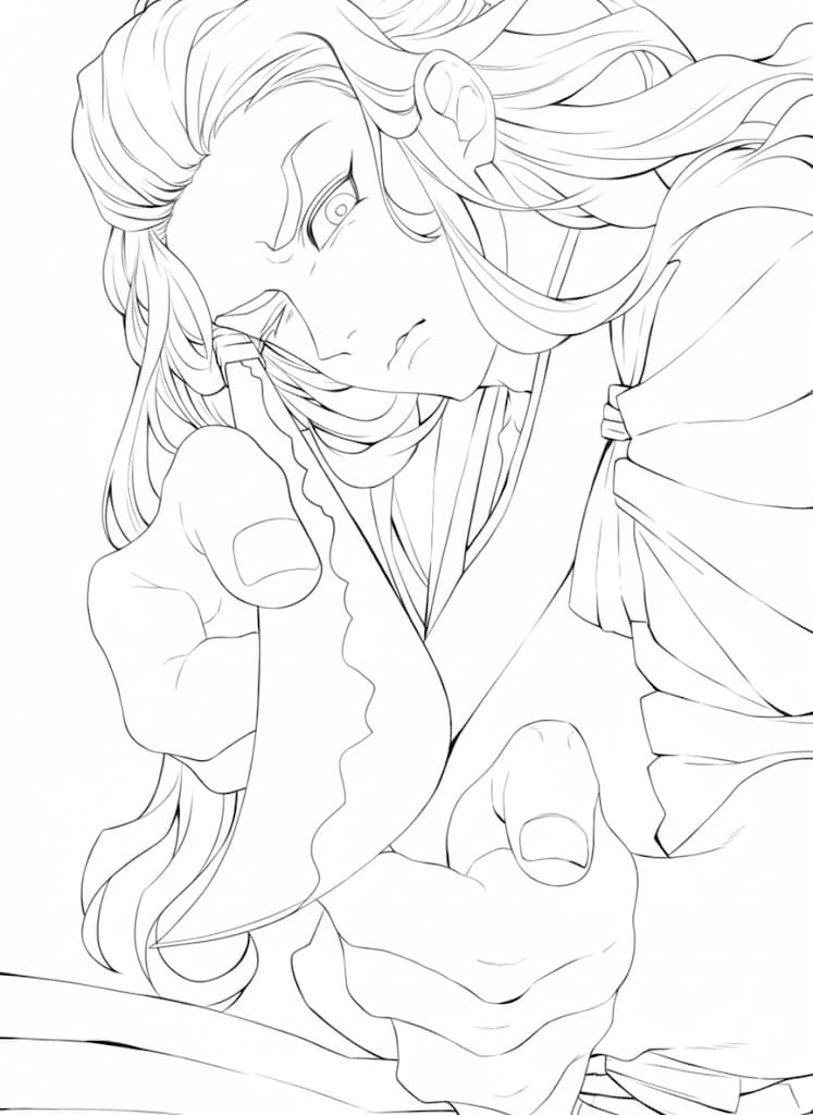 Coloriage Hotaru Haganezuka est cool