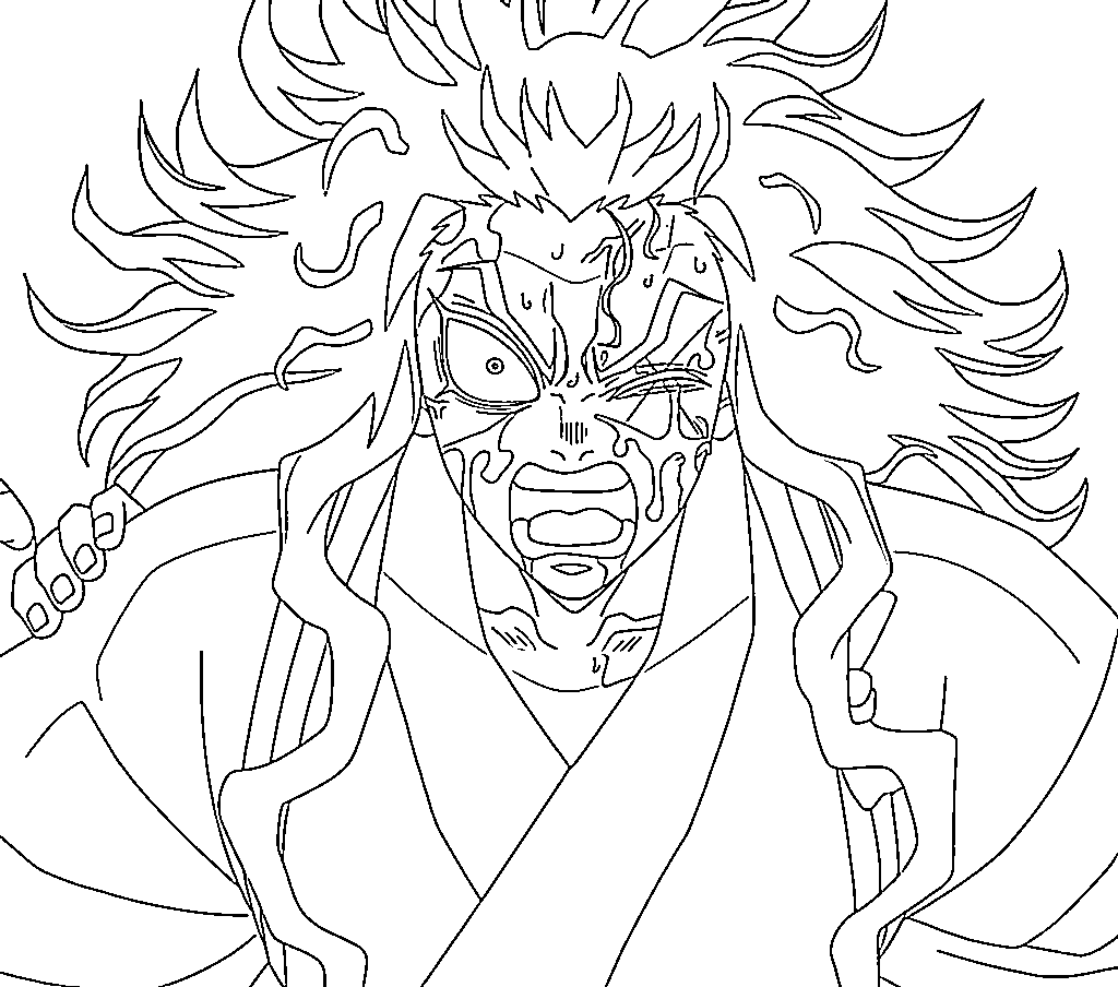 Coloriage Hotaru Haganezuka souriant