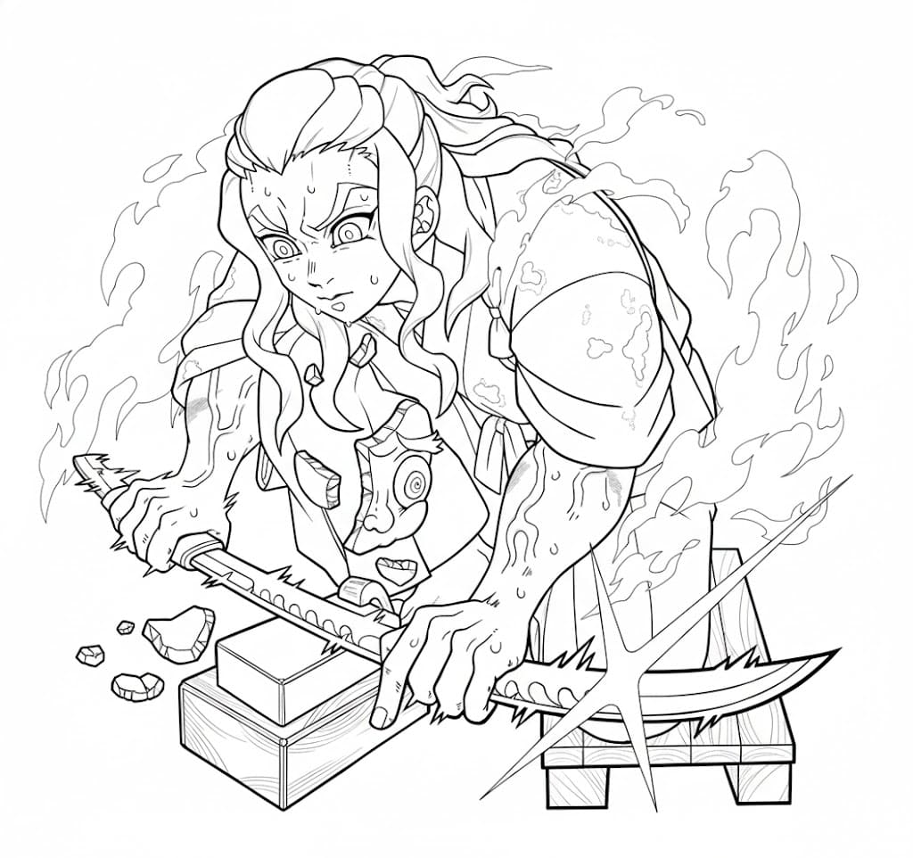 Coloriage Hotaru Haganezuka