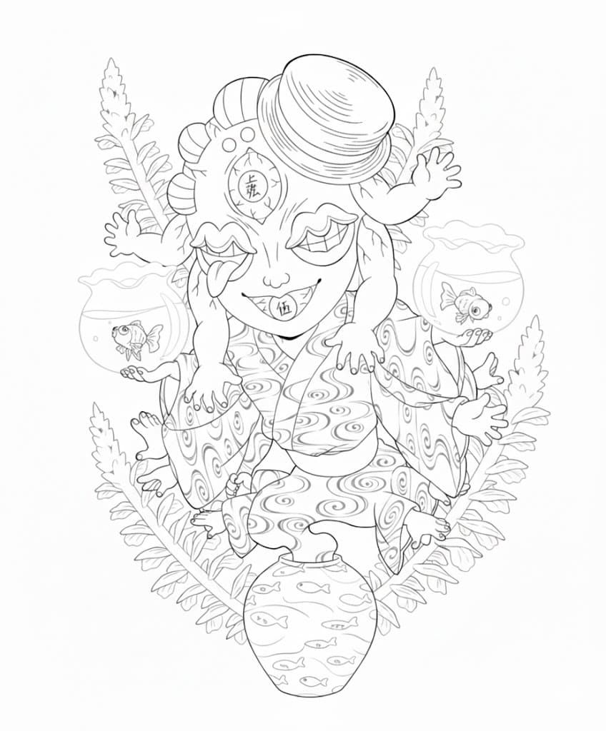 Coloriage Impression Gyokko