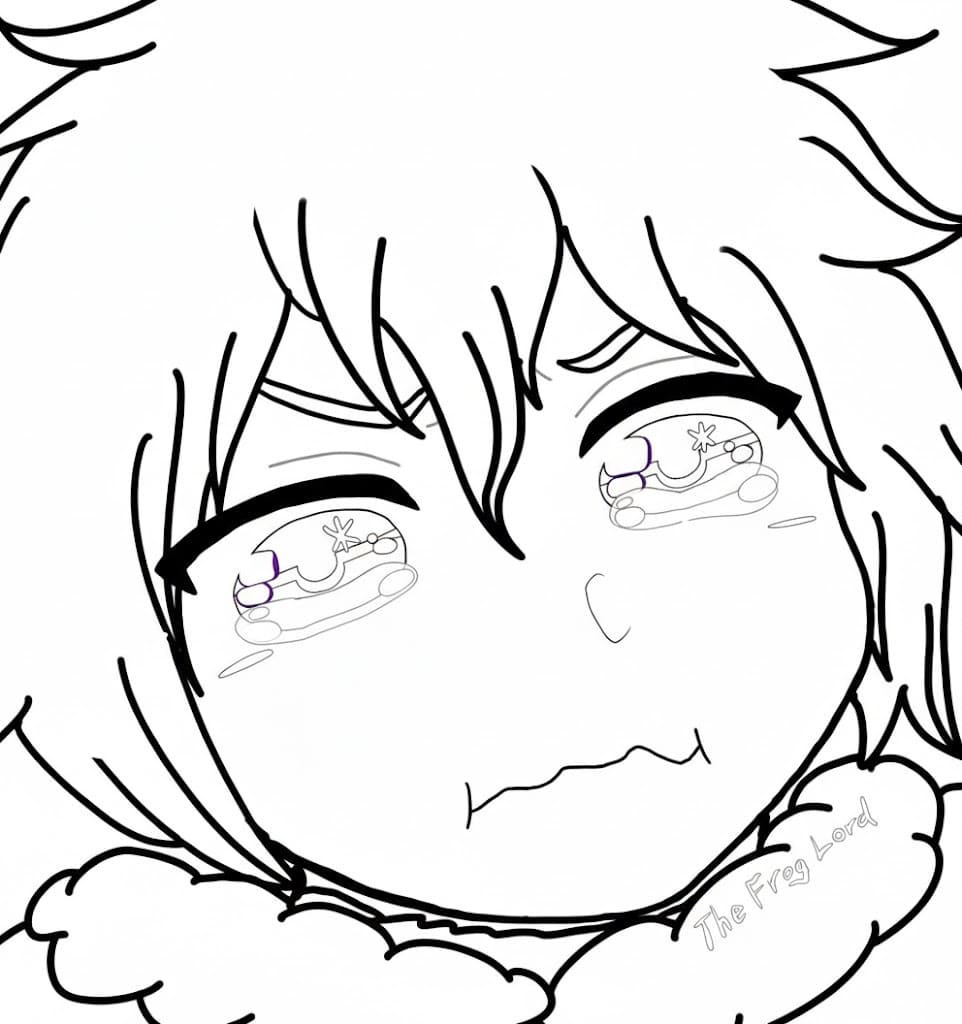 Coloriage Julius Novachrono chibi mignon