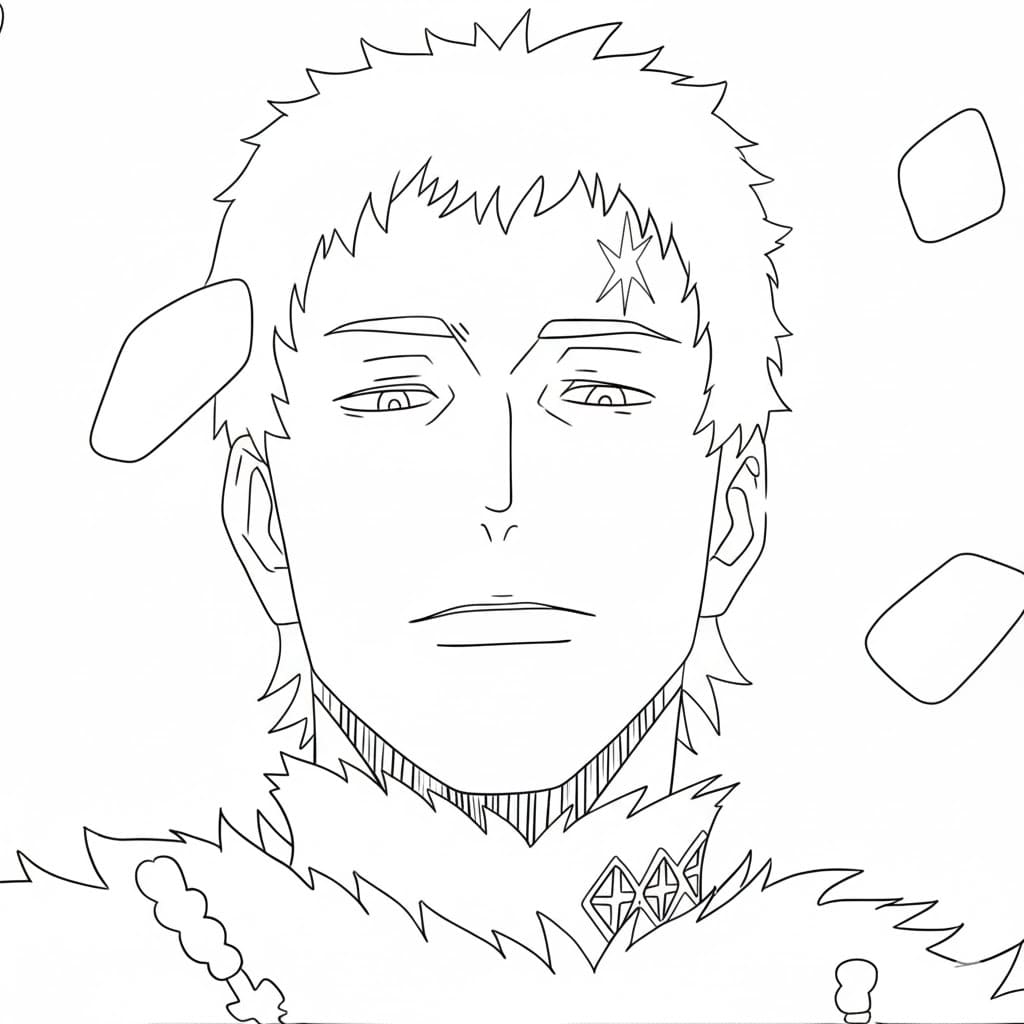Coloriage Julius Novachrono dans Anime Black Clover